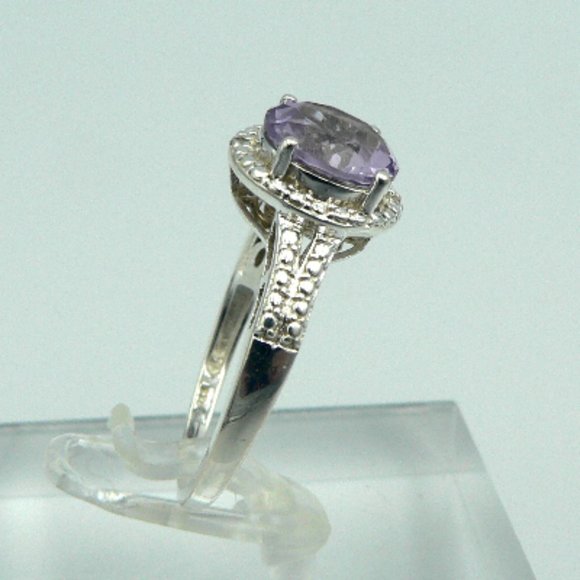 Sz 9 Genuine Rose De France Amethyst Ring NWOT - Picture 2 of 5